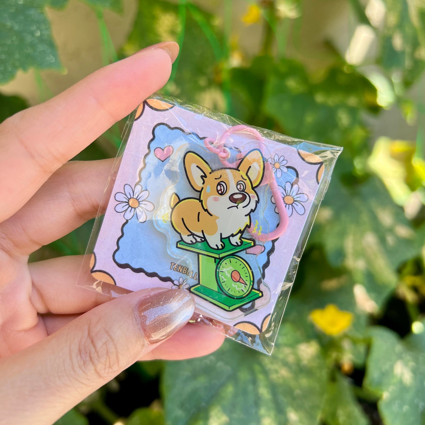 Toby The Corgi Keychain