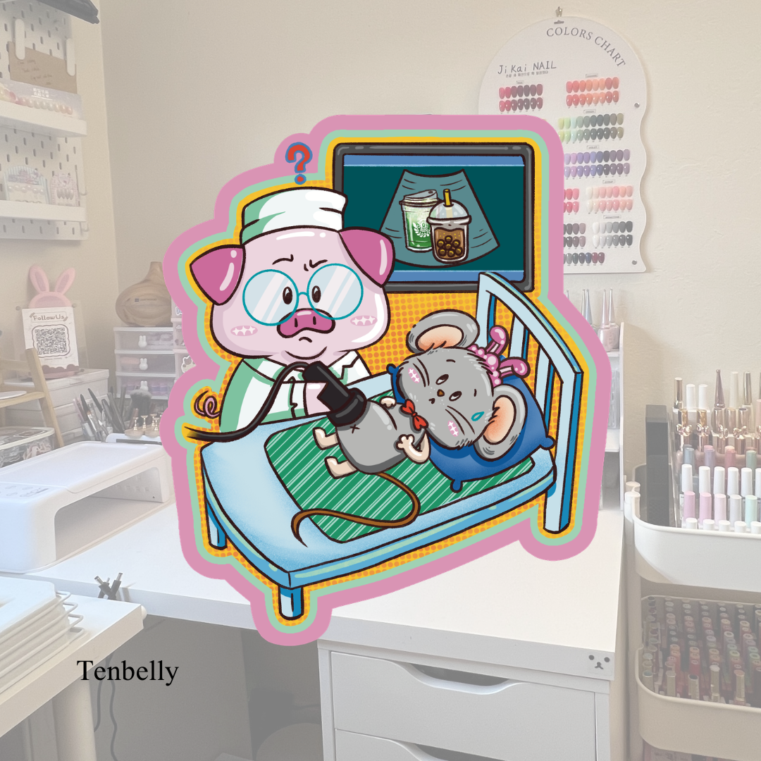 Milktea Addiction Vinyl Sticker