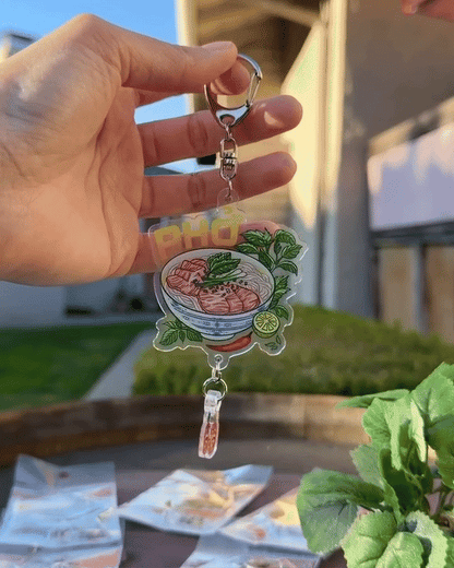 Phở "Pho" Double-sided Acrylic Keychain