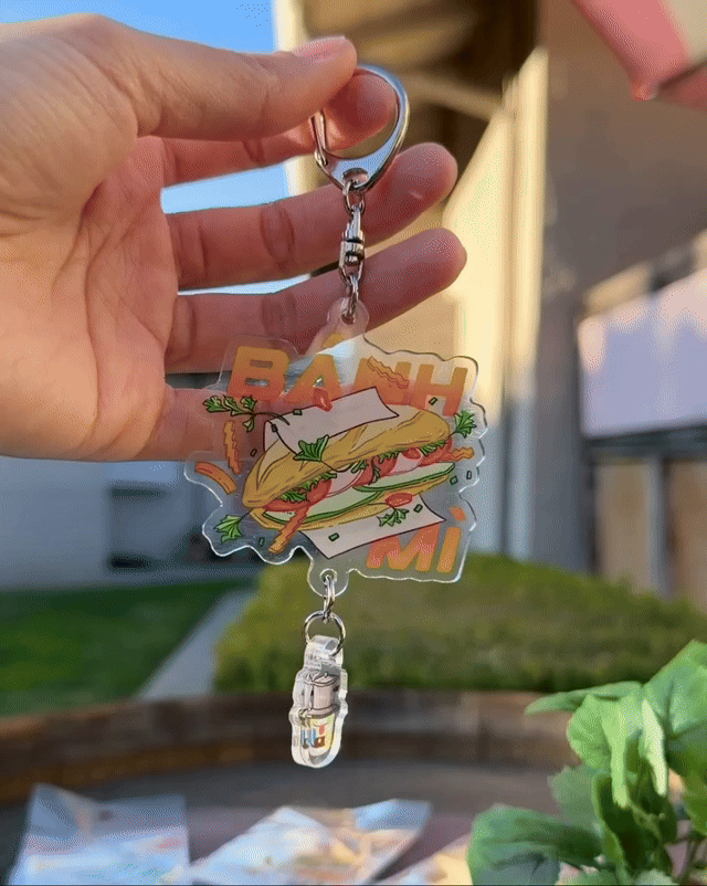 Banh Mi "Vietnamese Sandwich" Double-sided Acrylic Keychain