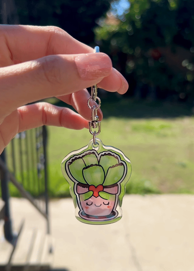 Bears Paw Succulent Keychain