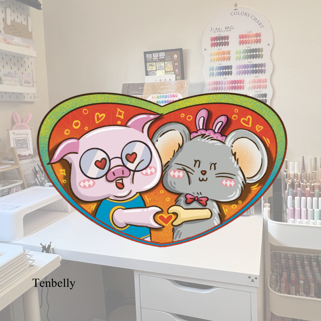 Love Hand Sign Vinyl Sticker