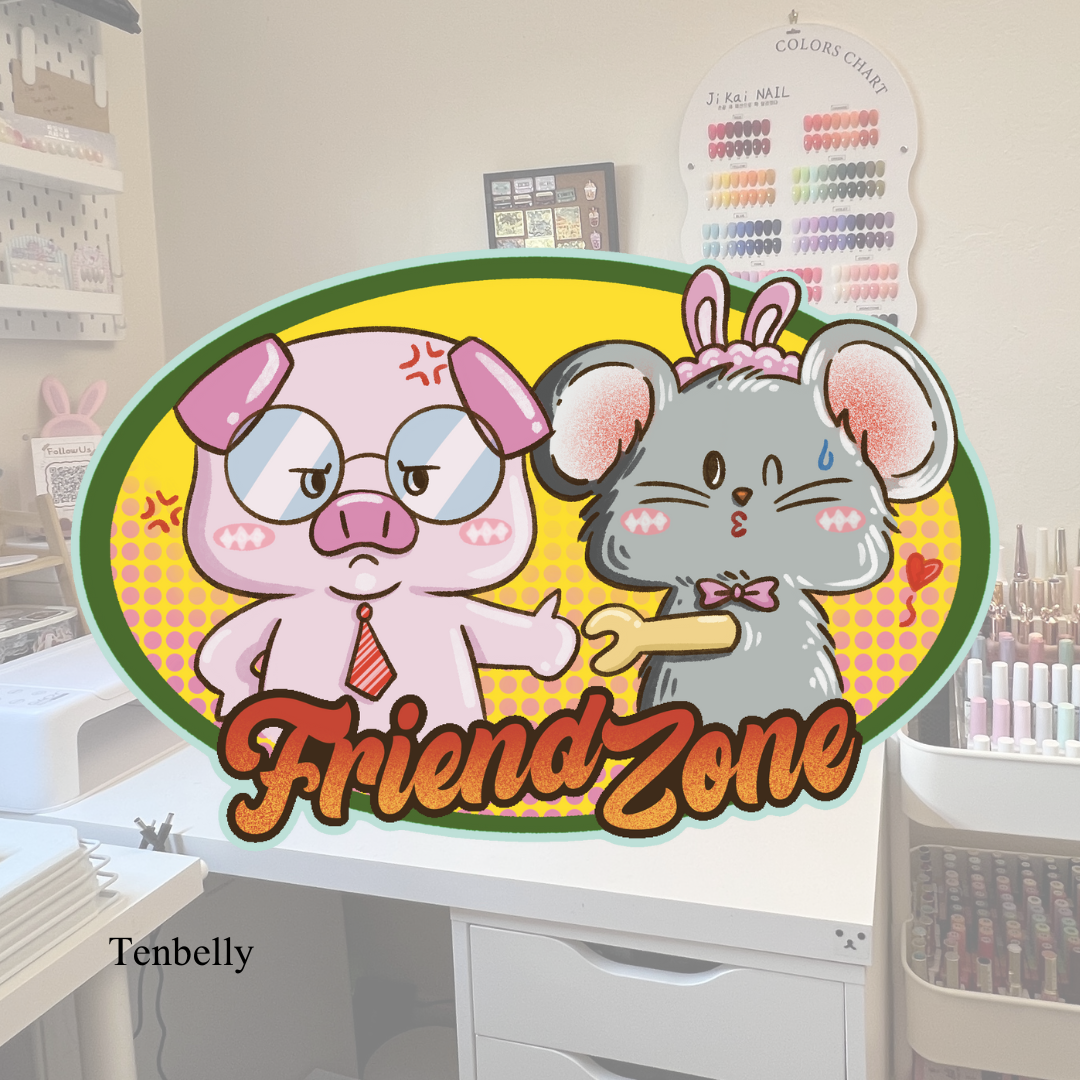 Friendzoned! Vinyl Sticker