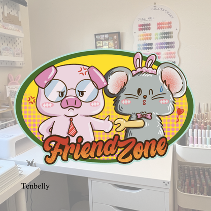 Friendzoned! Vinyl Sticker