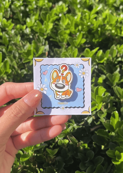 Toby "Huh?" Corgi Hard Enamel Pin