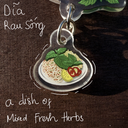 Bun Bo Hue "BBH" Double-sided Acrylic Keychain