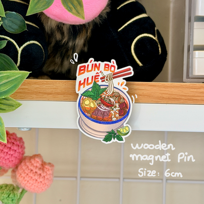 Bun Bo Hue "BBH" Wooden Magnet
