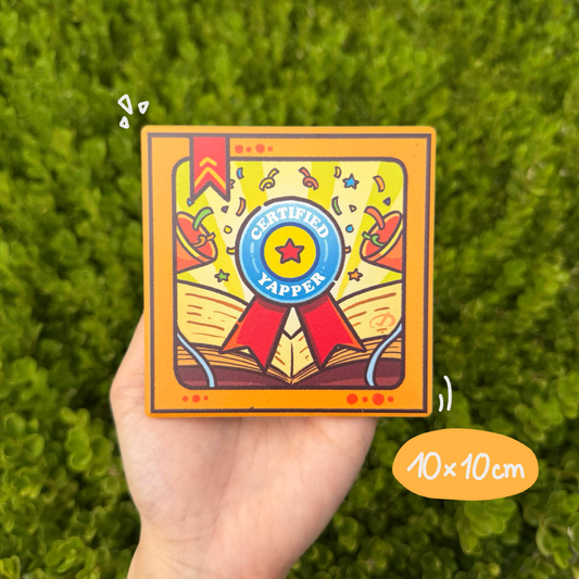 Ceramic Coaster: Certified Yapper