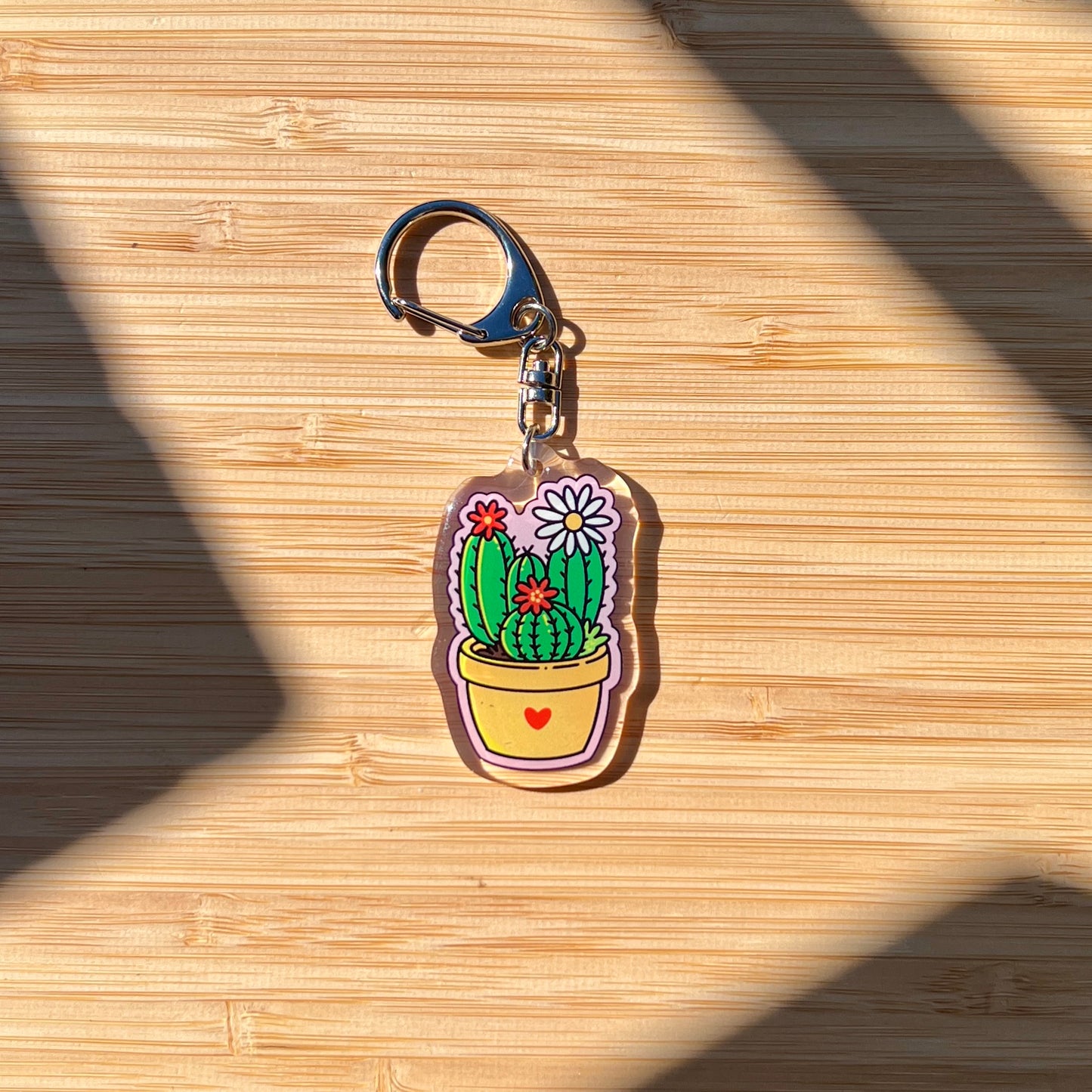 Native Cactus Keychain