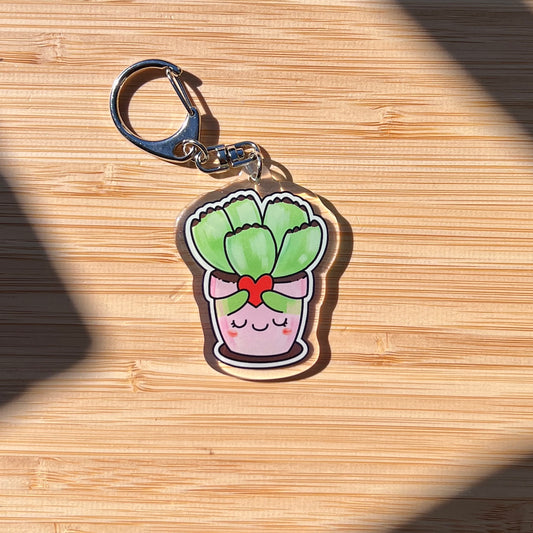 Bears Paw Succulent Keychain