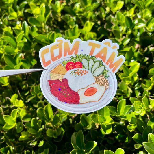 Com tam "Broken Rice" Die-cut Sticker
