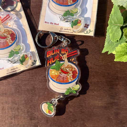 Bun Bo Hue "BBH" Double-sided Acrylic Keychain