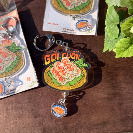 Goi Cuon "Spring Roll" Double-sided Acrylic Keychain
