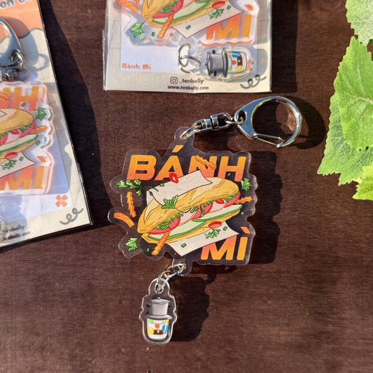 Banh Mi "Vietnamese Sandwich" Double-sided Acrylic Keychain