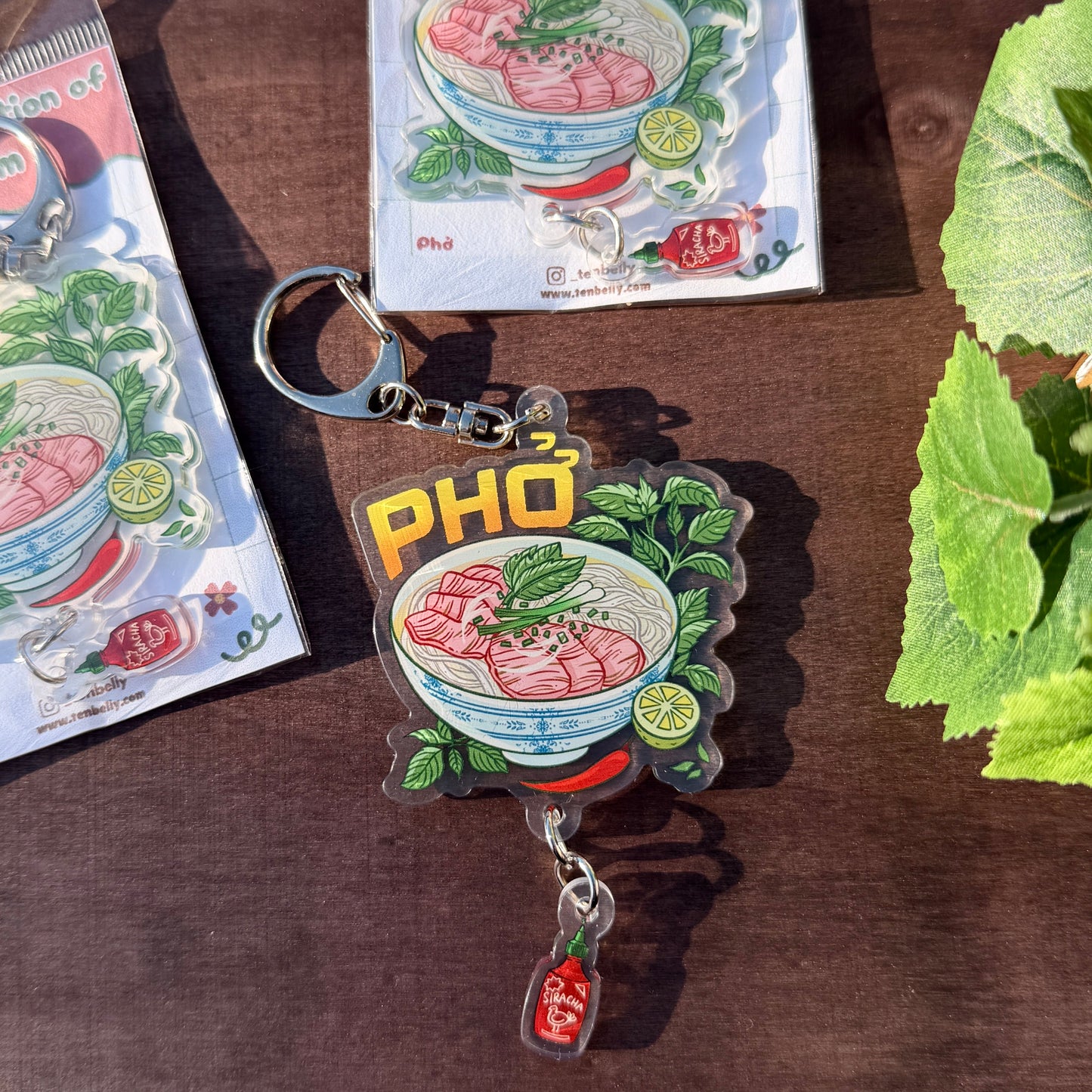 Phở "Pho" Double-sided Acrylic Keychain