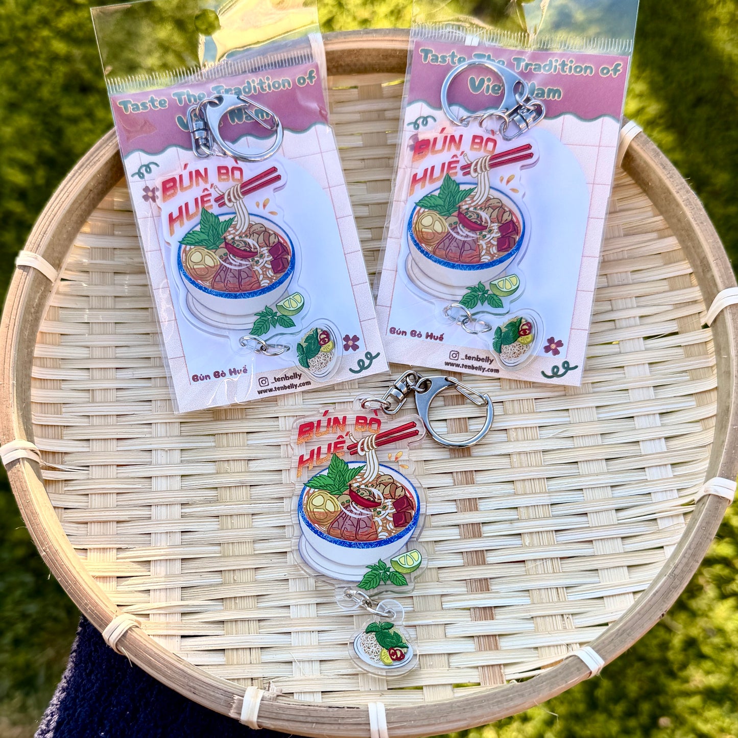 Bun Bo Hue "BBH" Double-sided Acrylic Keychain