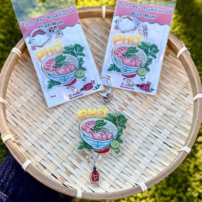 Phở "Pho" Double-sided Acrylic Keychain