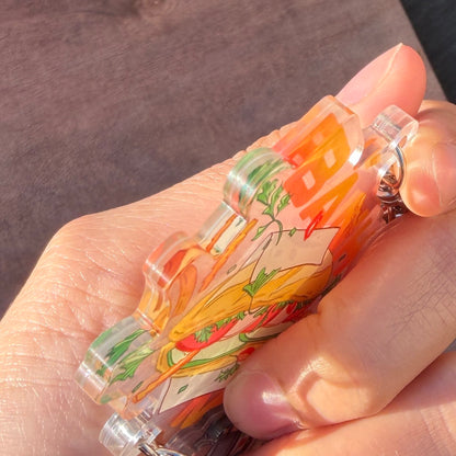 Banh Mi "Vietnamese Sandwich" Double-sided Acrylic Keychain