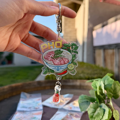 Phở "Pho" Double-sided Acrylic Keychain