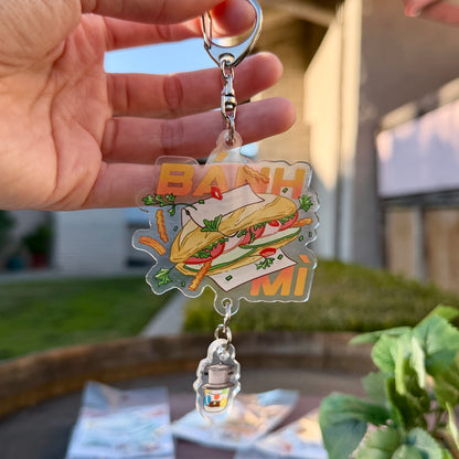 Banh Mi "Vietnamese Sandwich" Double-sided Acrylic Keychain