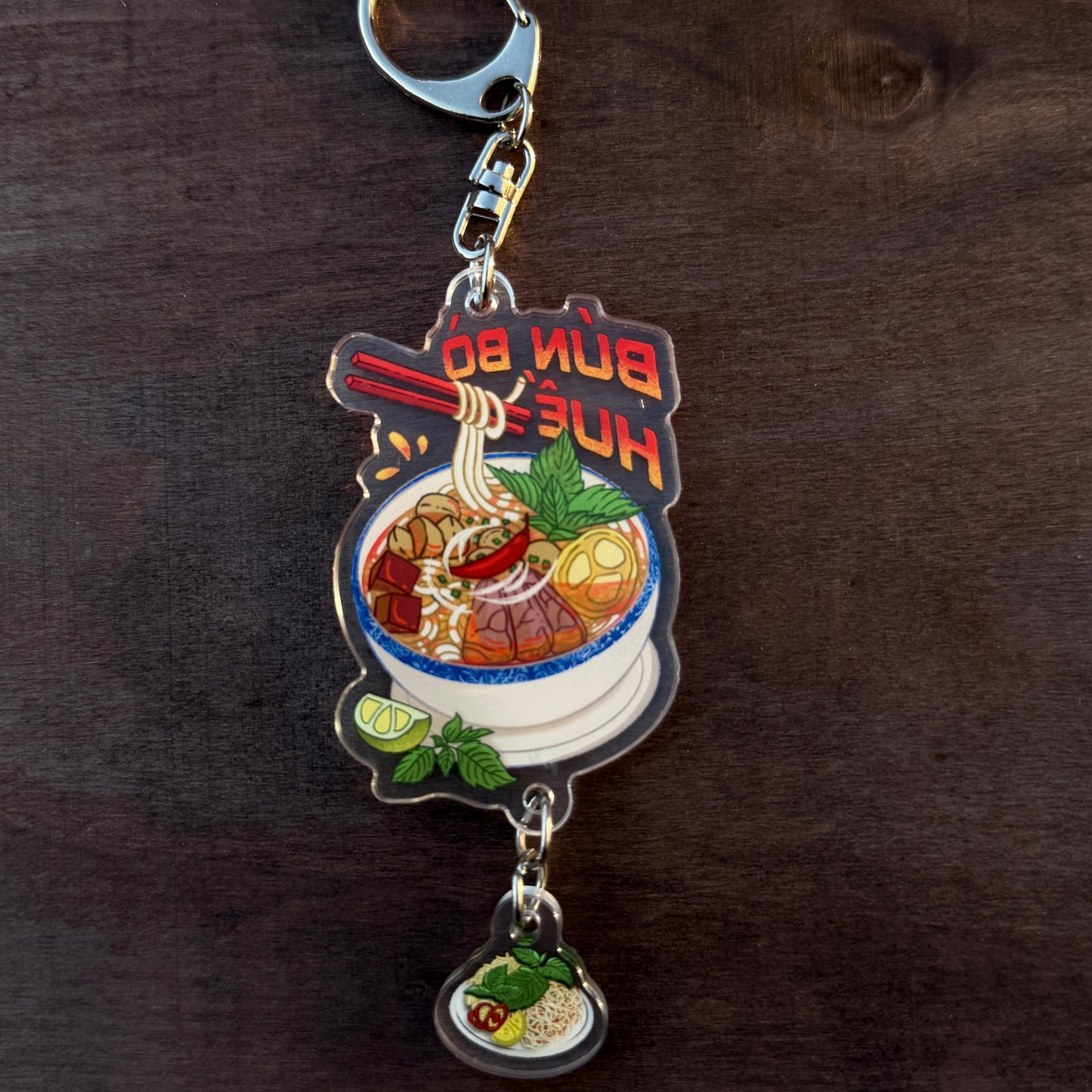 Bun Bo Hue "BBH" Double-sided Acrylic Keychain