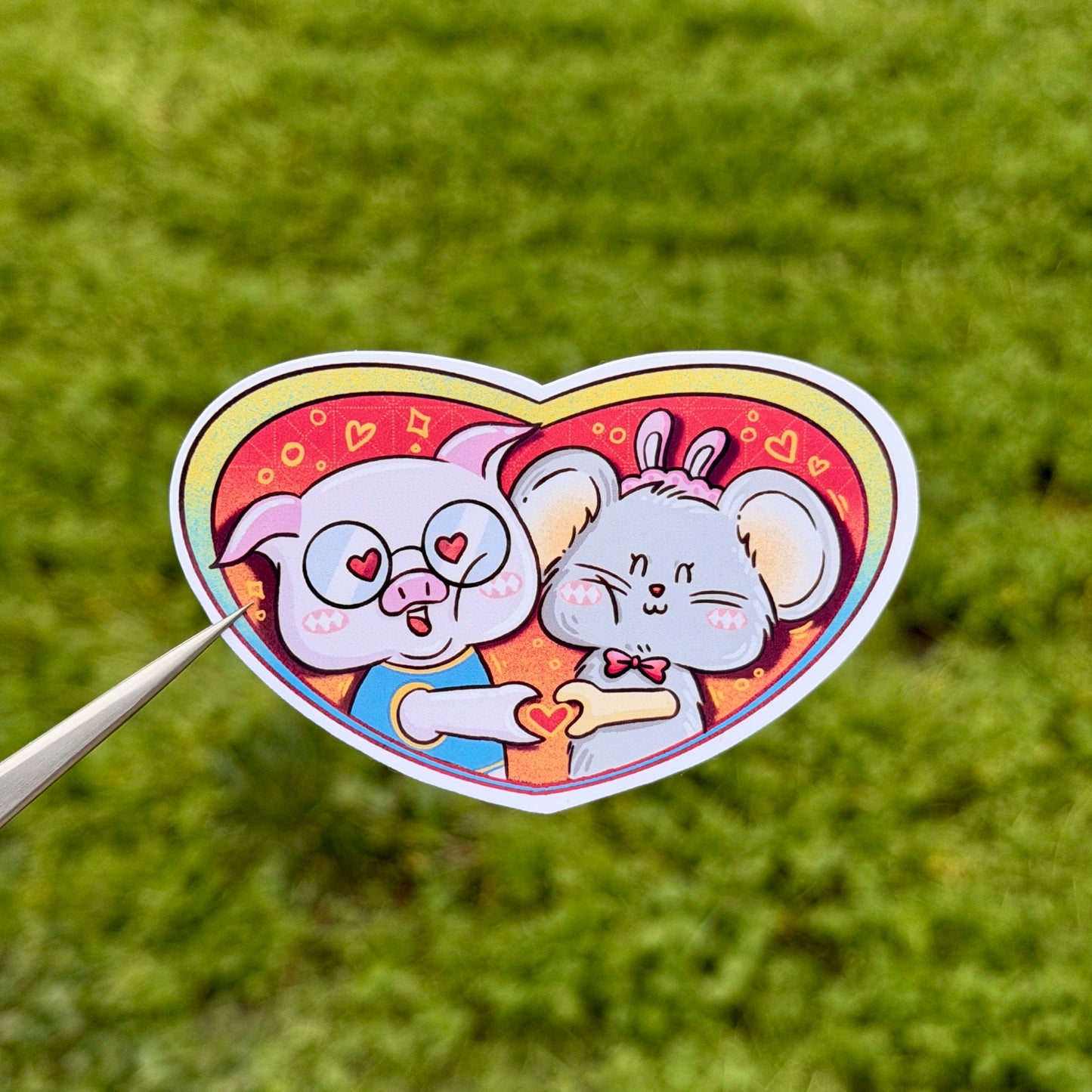 Love Hand Sign Vinyl Sticker