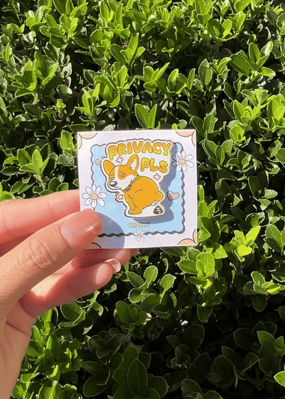 Toby "Privacy Pls" Hard Enamel Pin