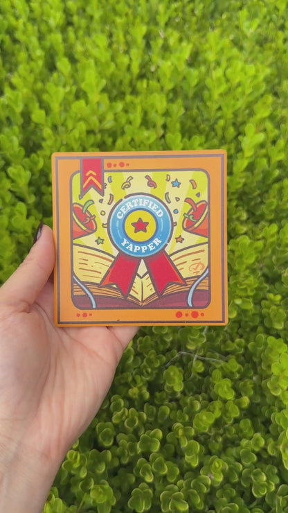 Ceramic Coaster: Certified Yapper
